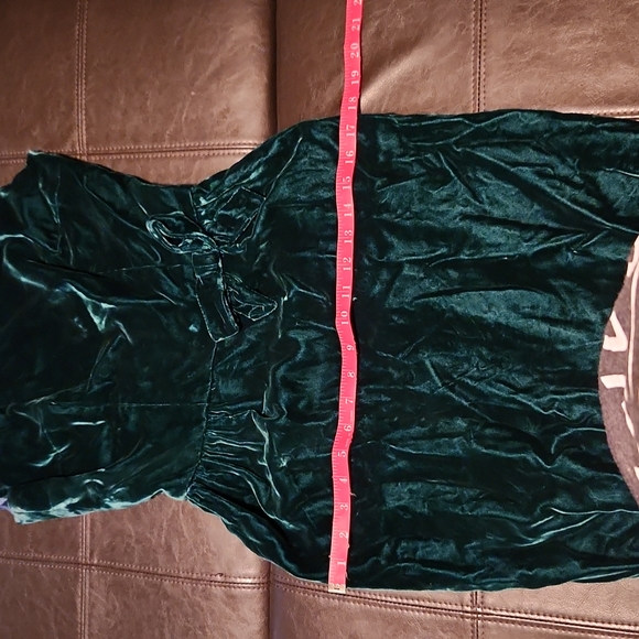 Custom made green velvet gown! - Picture 6 of 11